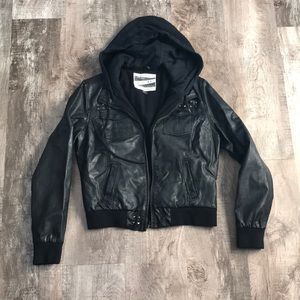 Glamour Kills bomber faux leather jacket